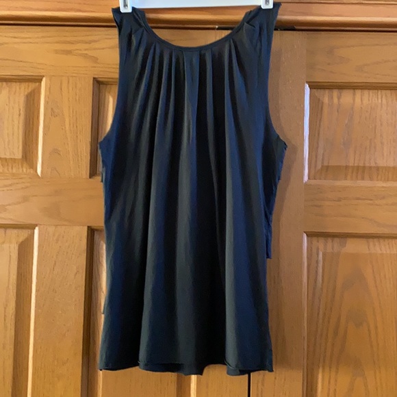 Aritzia Wilfred Supima Modal black tank with tiered ruffles. New with tags. S - Picture 4 of 4